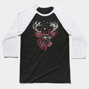 Santa's Reindeer 4 Baseball T-Shirt